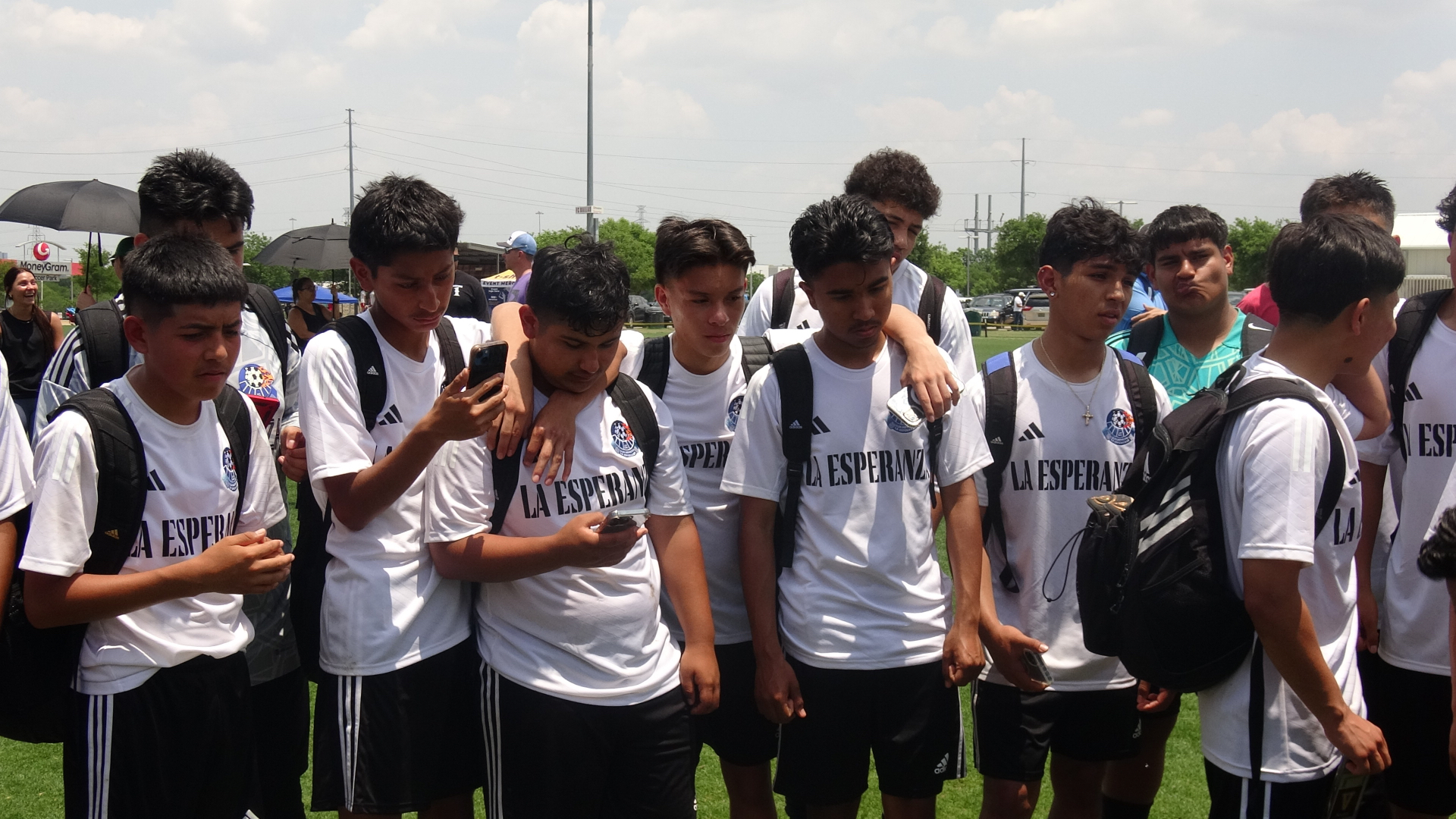 La Esperanza teammates sharing a moment together